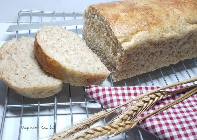 Resep Roti Tawar Gandum Tangzhong Tanpa Telur Tanpa Gula Oleh Dapoer Santi Cookpad