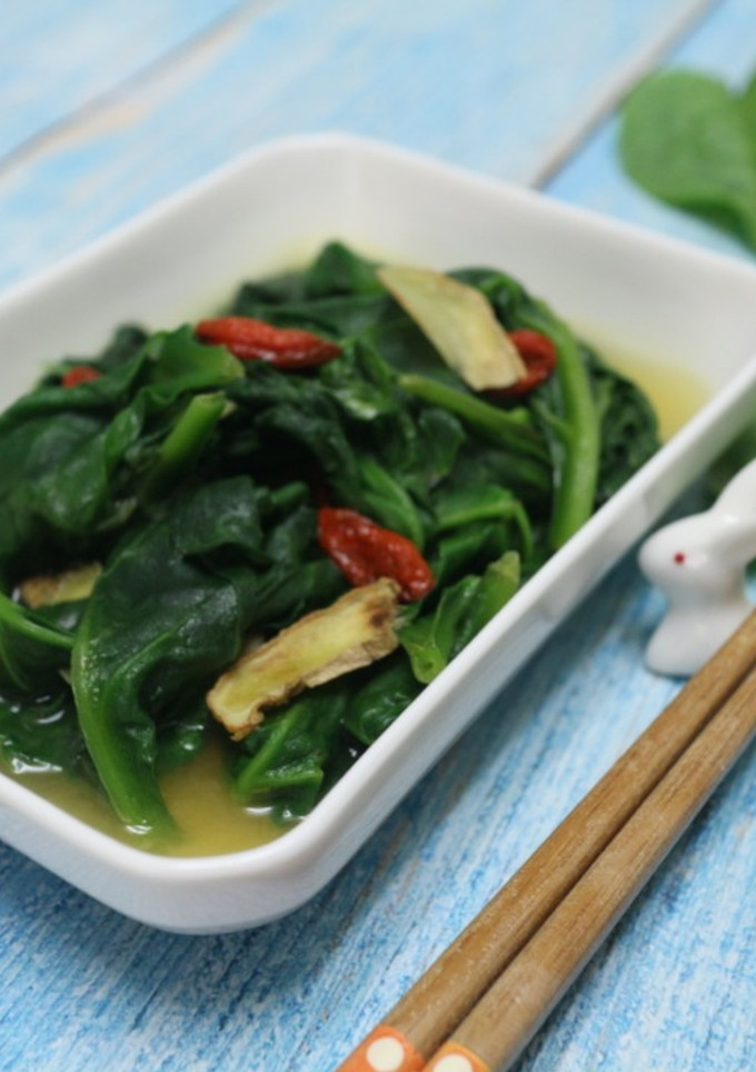 枸杞蒜炒皇宮菜 的食譜成品照片