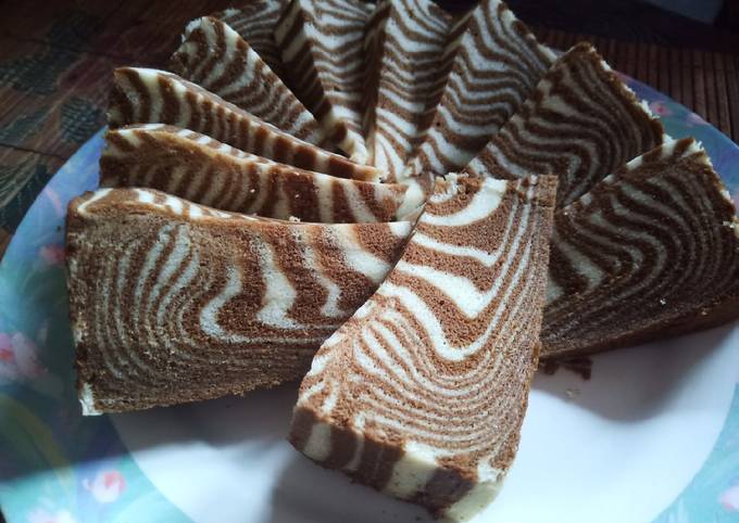 Zebra Cake Kukus