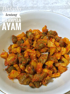 Foto resep Balado Kentang ati ampela ayam