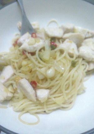 Foto resep Spagethy aglio olio rumahan (murah nan endes) 😁