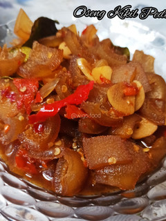 Foto resep Oseng kikil Pedas