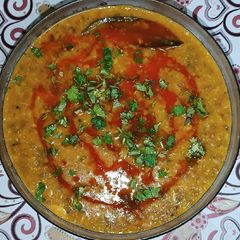 A picture of Mung dal (splits) masala.