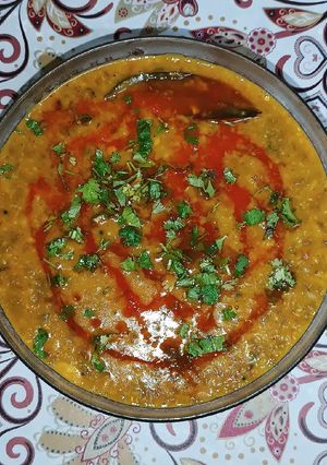 A picture of Mung dal (splits) masala.