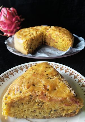 Foto resep Bolu kukus buah naga