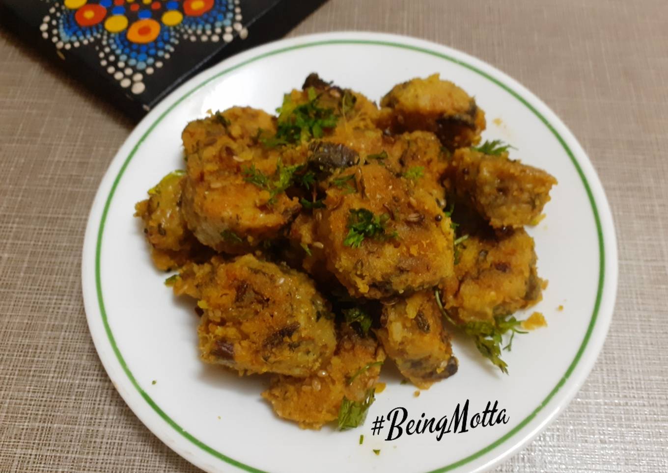 Red Amaranth Leaves Muthiya