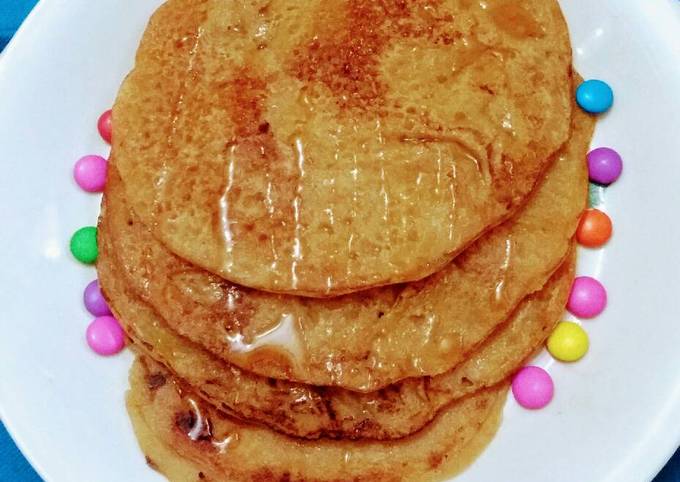 Wheat jaggery pancakes Recipe