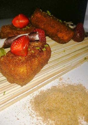 Una foto de Leche frita