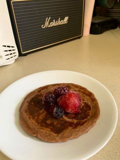Una foto de Hot cakes de avena y plátano fáciles