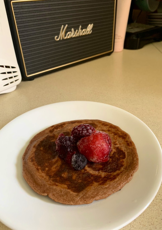 Una foto de Hot cakes de avena y plátano fáciles