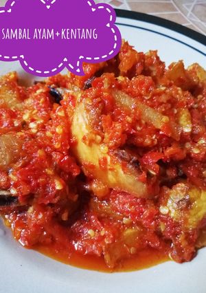 Foto resep Sambal ayam+kentang "simpel"