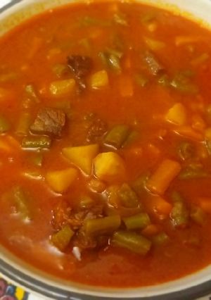 عکسی از دستور خوراک لوبیا سبز