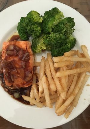 Foto resep Salmon panggang saus teriyaki