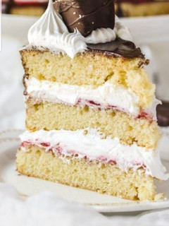 A picture of Vanilla sponge cake.