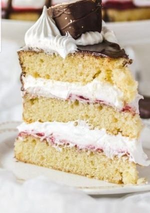 A picture of Vanilla sponge cake.