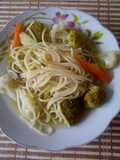 Sopa de brotes con coliflor y brócoli