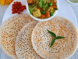 Set Dosa with vegetable sagu (mixed veggies curry).
