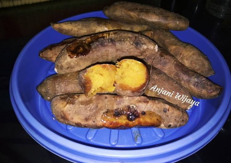 Rahasia Membuat Ubi madu panggang teflon yang Renyah