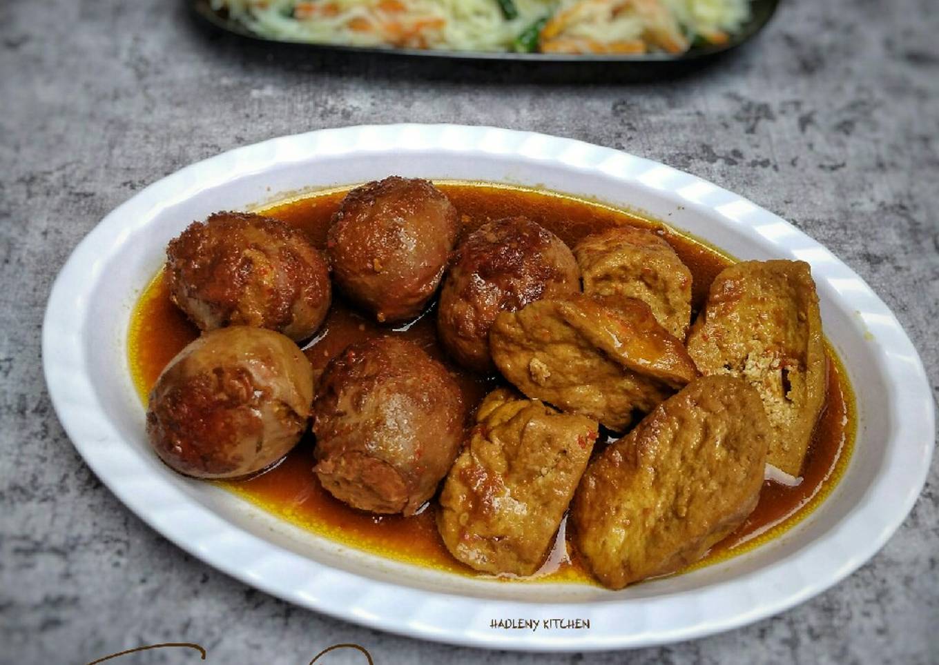 Semur Pedas Telur Tahu