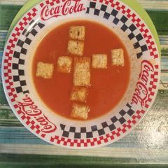 A picture of Lenten Tomato Soup.