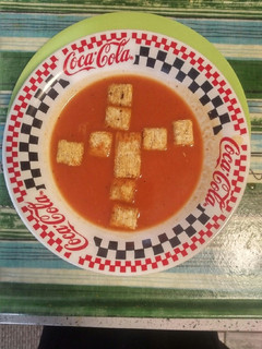 A picture of Lenten Tomato Soup.