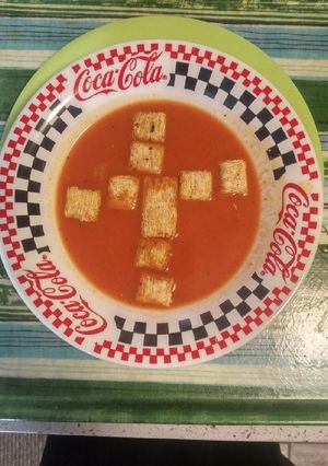 A picture of Lenten Tomato Soup.