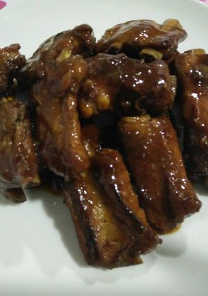 Hình của món Sườn Kho Nước Cốt Dừa.