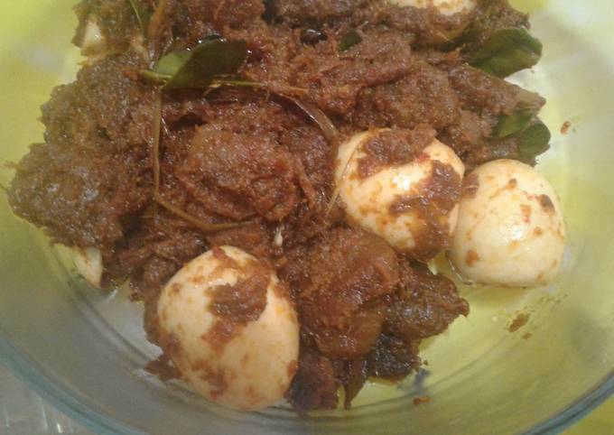 Rendang Sapi Kedua & Telor