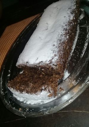 Una foto de Budín de cacao y banana