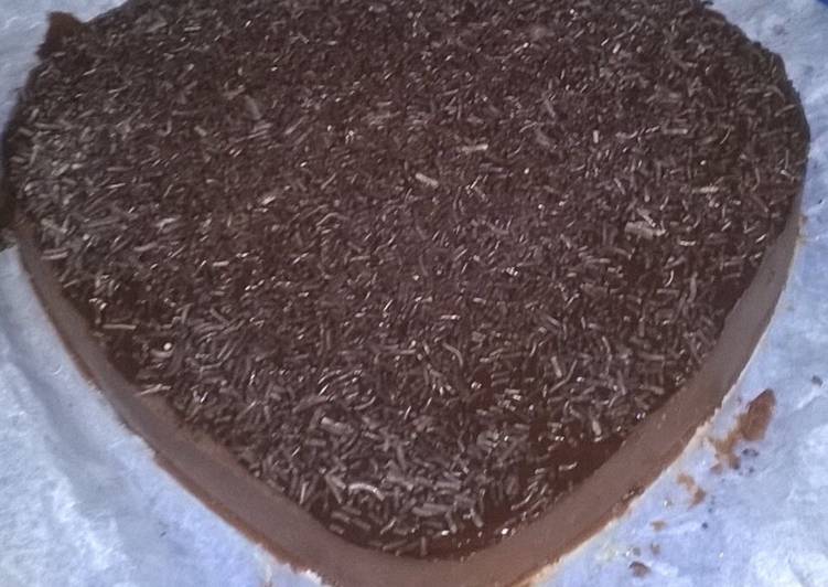 Tarta de chocolate sin horno