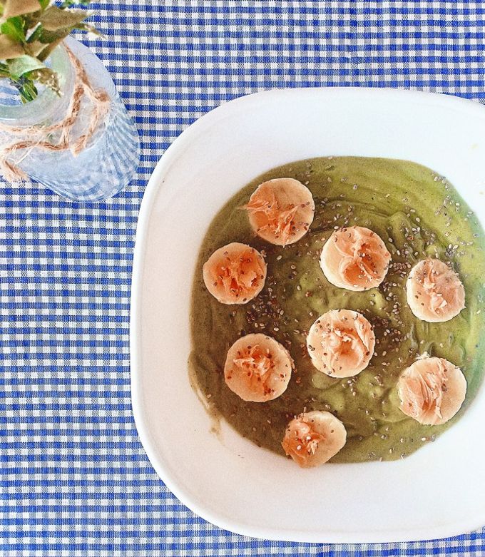 Foto resep Banana Green Smoothies with Peanut Butter