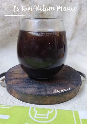 Foto resep Es Kopi Hitam Manis