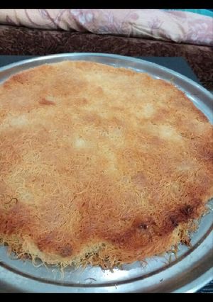 صورة لوصفة كنافة شعيرية بالجبنة