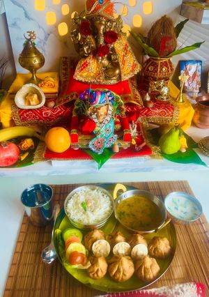 A picture of Fried Modak for Ganesh Festival 🙏Made with Maharashtrian Style😋.