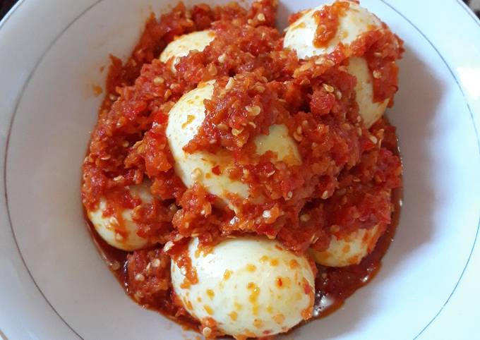 Resep Balado Telur Praktis yang Bikin Ngiler