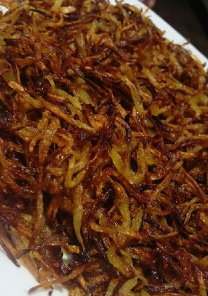 عکسی از دستور پیاز سرخ شده