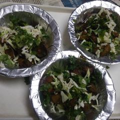 A picture of Arbi chaat.