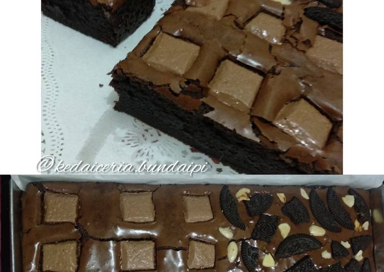  Resep  Brownies Oreo  almound cokelat cadburry panggang  