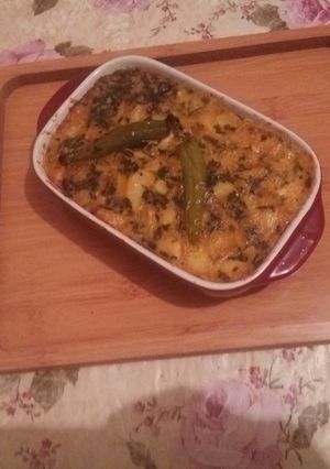 صورة لوصفة اوملات البطاطا والسلق (لكن فالفرن)