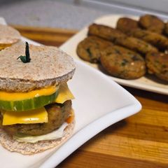 A picture of Mini tikkis and sandwiches.