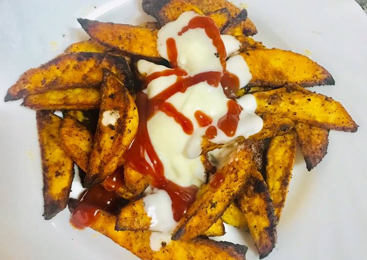 How to Make Super Quick Homemade Seasoned baked potato wedges