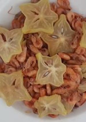 Hình của món Tép rang khế.
