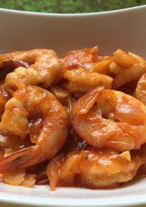 Foto resep Udang Saos Asam Manis Pedas