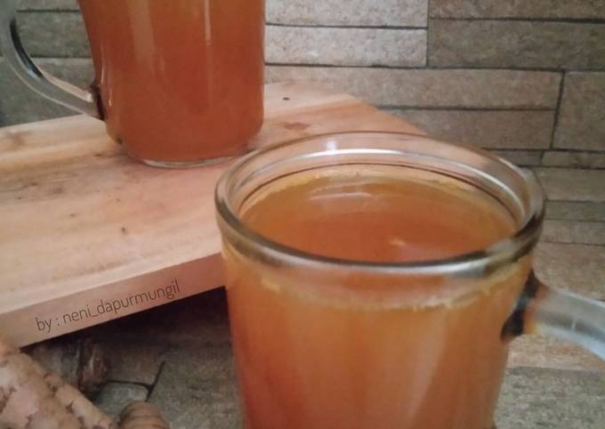 Cara Gampang Menyiapkan Kunir Asem / Kunyit Asam, Enak