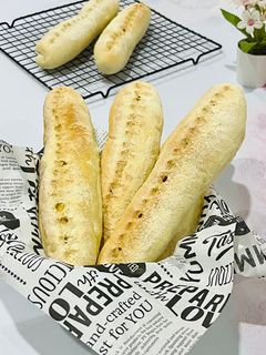 Foto resep 660. Roti Keju Tanpa Telur | Cheese Baguette