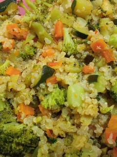 Una foto de Verduras con quinoa