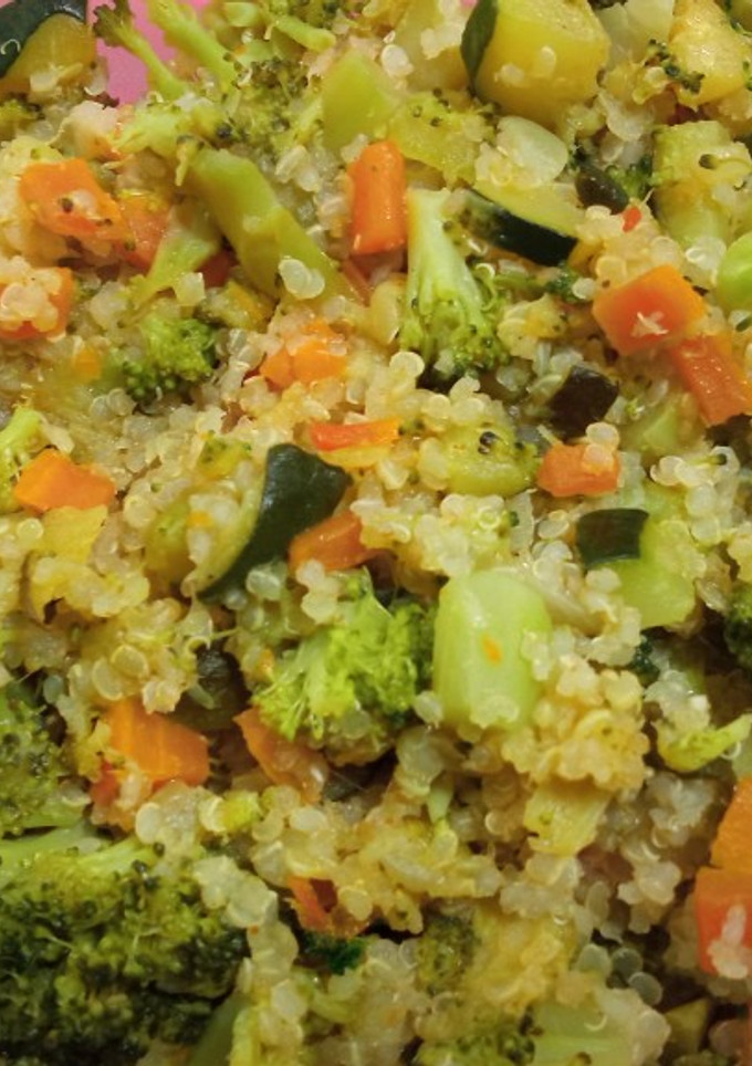Una foto de Verduras con quinoa