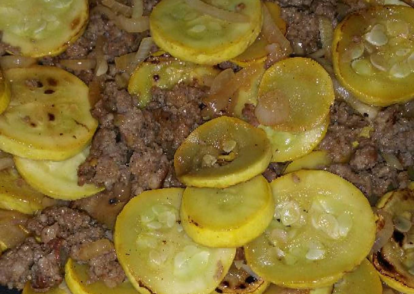 Yellow Squash and Sausage