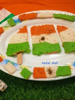 इंस्टेंट तिरंगा ढोकला रेसिपी मुख्य फोटो