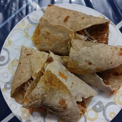 A picture of Jowar (Barley) Wraps with Tandoori mayonnaise.